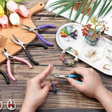 DIY Beading Jewelry Making Kit with Pliers Tweezers and Ring
