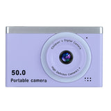 8X Zoom Digital Camera Point And Shoot Camera with 32GB Memory Card for Students Purple