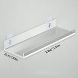 4PCS No Drill Acrylic Floating Shelves Wall Organizer for Bathroom Storage