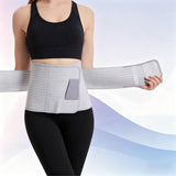 Adjustable Waist Band with Removable Stays Waist Wrap Grey