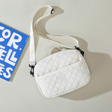 2Pcs Travel Bag Set Duffel Bag with Toiletry Bag White