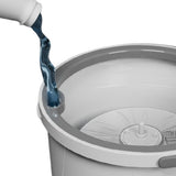 360 Degrees Rotatable Mop Bucket Kit Extendable Handle Floor Wall Cleaning Mop with 4 Replacement Mop Pads