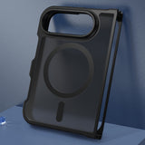 Easy Attached PC TPU Phone Case Compatible With iPhone Duo with Wireless Charging Black