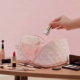 Large Capacity Portable Cosmetic Bag Travel Toiletry Storage Organizer Pink