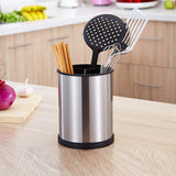 360 Degree Rotating Stainless Steel Holder for Kitchen Counter with Drain Holes