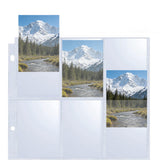 50pcs Card Sleeves Collector Binder Cards 9 Grids Album Baseball Holder Sheets