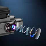 4 Channel 360-Degree Dash Cam with App 32GB Card for Car