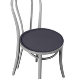 2 PCS 38CM Round Sponge Chair Cushions with Ties for Stools Grey