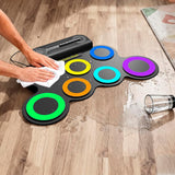 Electric Portable Roll-Up Drum Toy Set with Sticks Practice Pad Mixed Colors