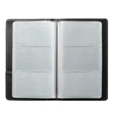 120-Slot Portable Business Card Book Holder Organizer for Men Women Black