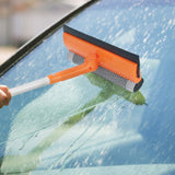 2PCS 2 in 1 Squeegee Window Cleaner with Long Handle for  Glass Shower