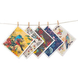 6Pcs Super Absorbent Reusable Kitchen Dishcloths Towels Style 2