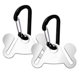 2PCS Metal Dog Poop Bag Holder Clips – Hands-Free Leash Attachment