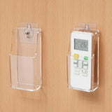 3 PCS TV Remote Control Holder Wall Mount Clear Acrylic Organizer Stand Box Storage