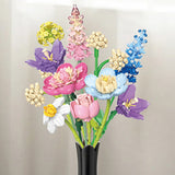 888PCS Botanical Collection Building Block Toy – Flower Bouquet Construction Set