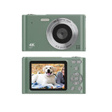 48MP HD Retro Digital Camera with 32G Memory Card 1080P Kids Student Beginner Camera Green