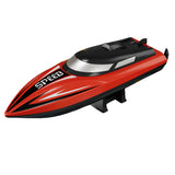 Rechargeable Remote Control Speed Boat Toy for Kids Outdoor Water Play Red