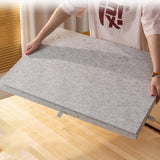 Foldable Puzzle Table with 6 StorageDrawers Portable Felt Jigsaw Puzzle Board for Sorting and Assembly Light Grey