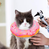 Cat Cone Soft Collar – Adjustable Kitten Recovery Donut Collar Pink
