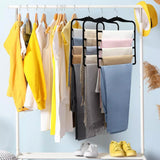 3Pcs 5-Tier Closet Organizers Space-Saving Hangers for Pants Scarf Storage