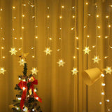 4m Waterproof Curtain String Lights for Christmas Window & Party Decorations Style 1
