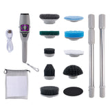 Electric Spin Scrubber with 10 Brush Heads 3 Speeds Scrubber for Home Office