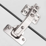 4 PCS 135 Degree Cold Rolled Steel Corner Cabinet Hinges