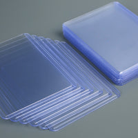 100PCS Card Sleeves Toploaders – Hard Plastic Trading Card Protectors Case