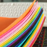 40Pcs Squares Polyester Felt Fabric Sheets For DIY Art Handcraft Mix Colour