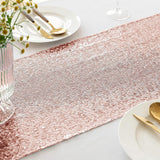 High Density Sequin Runner for Wedding Party Holiday Table Decor Rose Gold