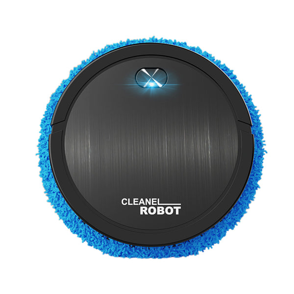 Automatic Vacuum Cleaner Intelligent Wet Dry Sweeping Robot Cleaner for Smooth Hard Floors Black