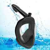 Full Face Snorkel Mask – 180 Degree Panoramic View Anti-Fog & Leak-Proof Design Black