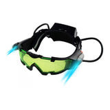 Kids Adjustable Night Vision Glasses Goggles with LED Night Light for Sports