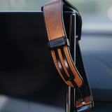 20mm Magnetized Leather Watch Band – Genuine Leather Strap for Samsung Huawei Xiaomi Dark Brown