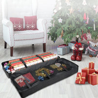 Wrapping Paper Storage Bag Oxford Cloth Christmas Bows Ribbons Organizer Underbed Storage Bag