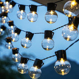 5M 20LEDs Solar Garden Light Bulb String 8 Lighting Modes Warm White Garden Decorative Lights