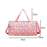 Kids Travel Duffle Bag Water Resistant Carry On Weekender Bag with Wet Pocket for Gym Sport Dance Style 2