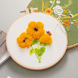 6 PCS Embroidery Hoops with 16 Needles for Embroidery Craft Sewing