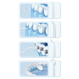 Cordless Electric Water Flosser Teeth Cleaner with 4 Jet Tips Irrigator White