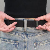 4Pcs Buckle-free Stretch Elastic Belt Invisible No Bulge Hassle For Jean Men Women