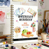 Watercolor Practice Book for Beginners Students and Adults
