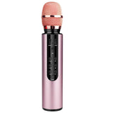 Multifunctional Wireless Bluetooth Karaoke Microphone Pink