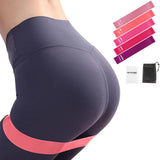 TPE Resistance Loop Exercise Bands for Fitness Strength Training Yoga and Home Gym Pink