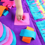 Dog Pet Nose Training Blanket Game Feeding Cushion Sniffing Pad Toys  Snuffle Mat