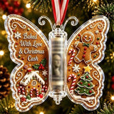 4 PCS Acrylic Christmas Cash Gift Ornaments with Money Holder Slots