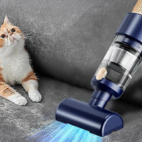 4-in-1 Cordless Vacuum Cleaner Handheld Dust Blower Home and Car Mini Air Duster Blue