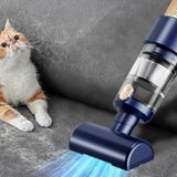 4-in-1 Cordless Vacuum Cleaner Handheld Dust Blower Home and Car Mini Air Duster Blue