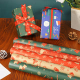 10 Sheets Christmas Wrapping Paper Xmas Present Wrap Paper