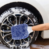 2PC Microfibre Wash Mitt Car Washing Detailing Cleaning Blue