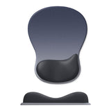 Ergonomic Wrist Rest Mouse Pad for Office Home Gaming Use Blue